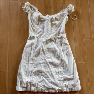 Worn once! Abercrombie & Fitch white dress